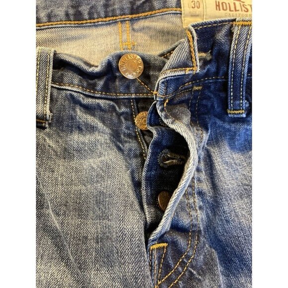 Hollister Men's Size 30x30 Button Fly Jeans Straight - Picture 7 of 7